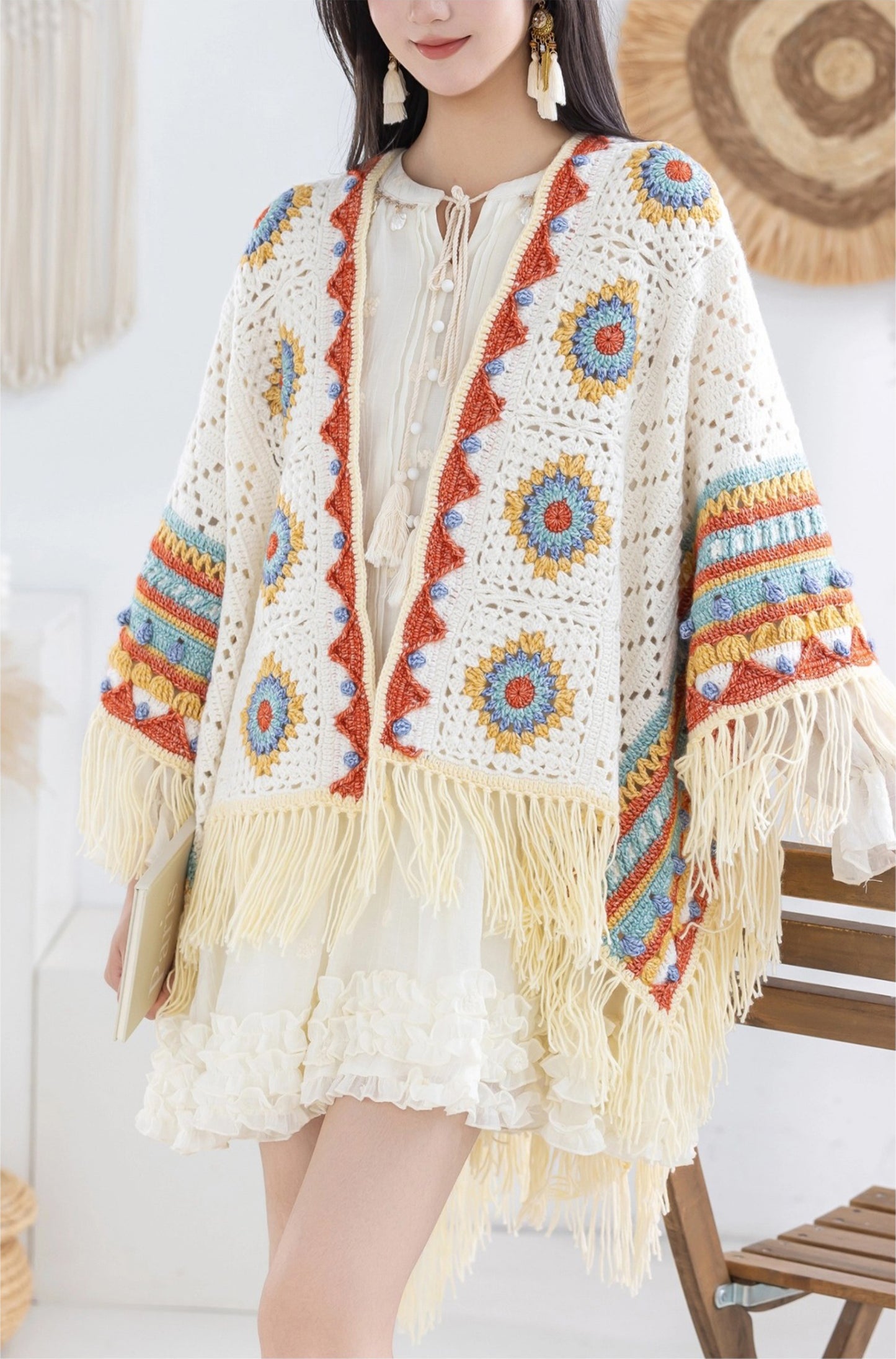 Bohemian Shawl Crochet Pattern