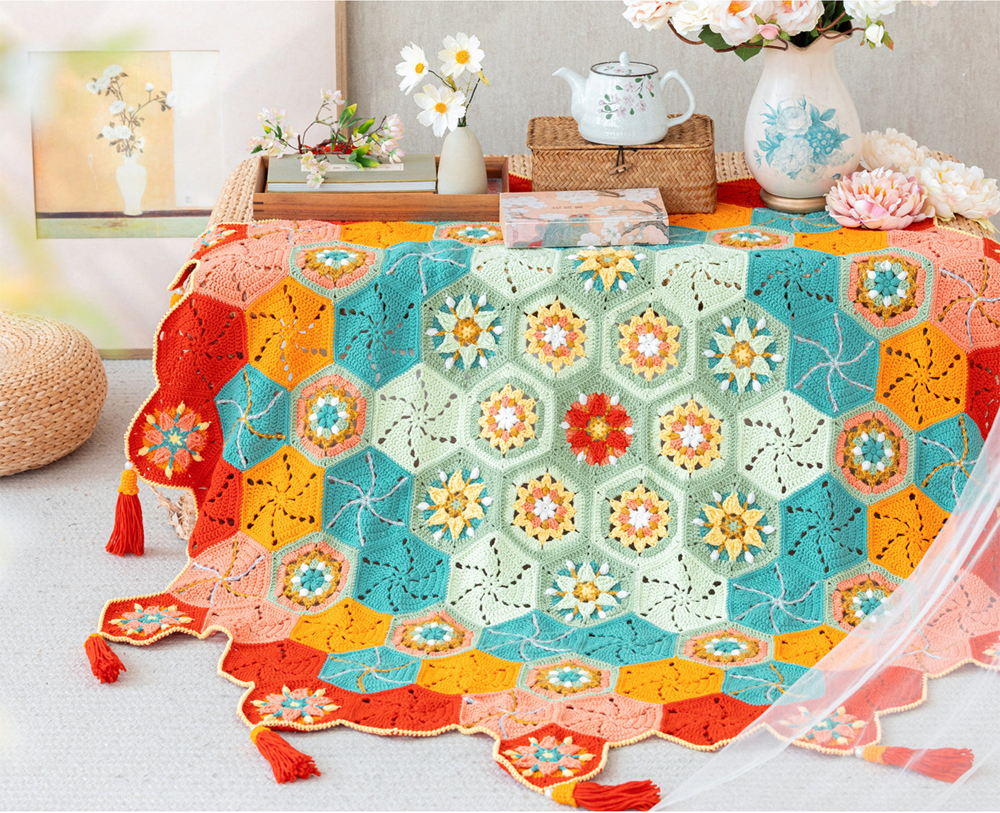 Brilliant Stars Blanket Crochet Yarn Kit