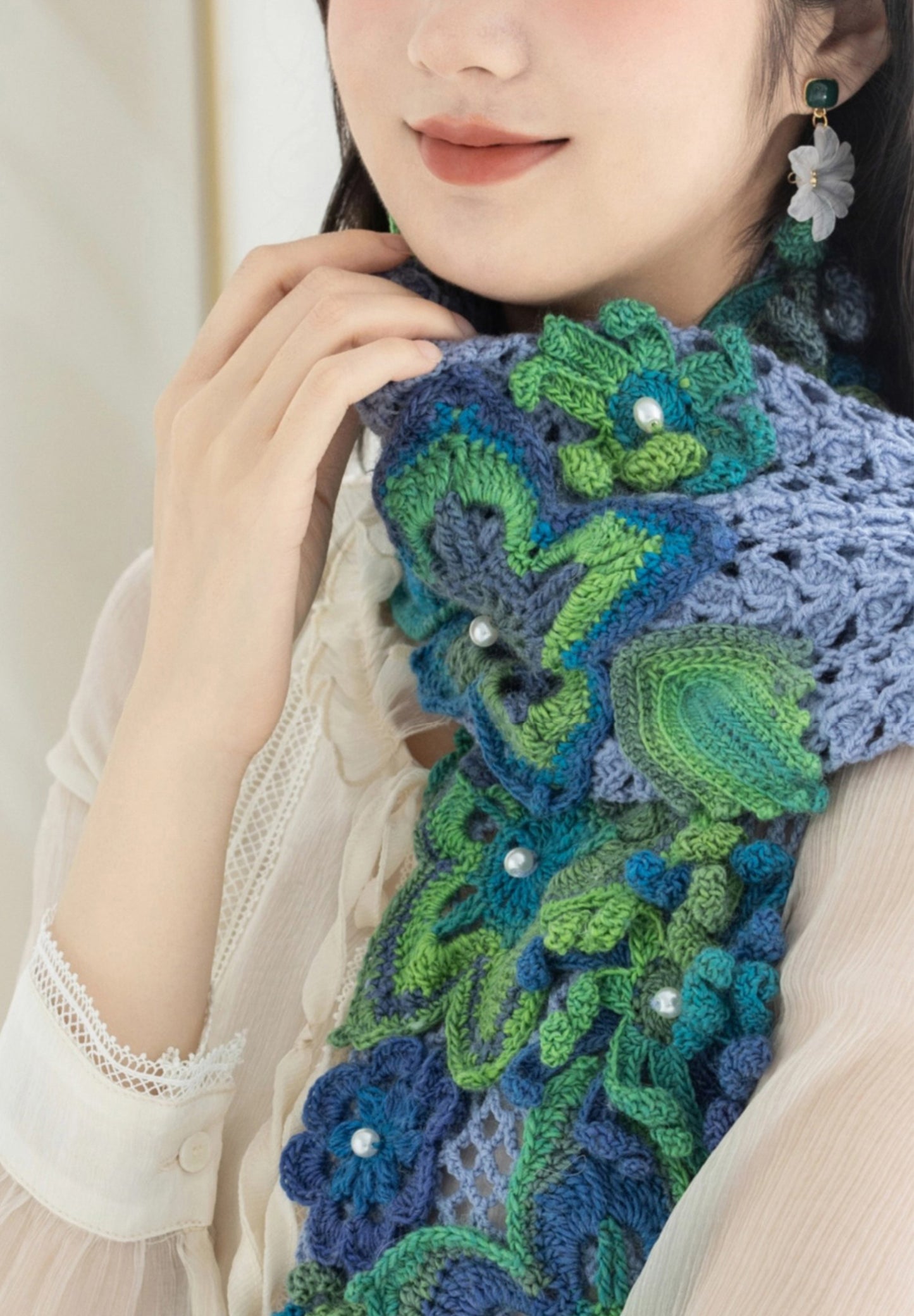 Shiny Scarf Crochet Kit