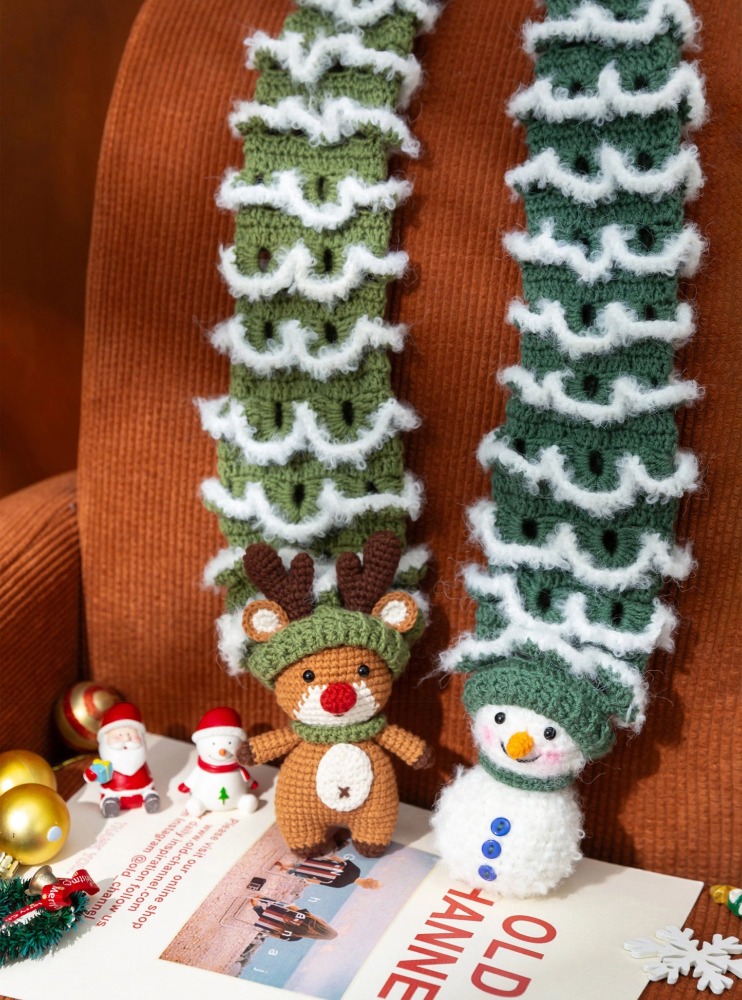 Christmas Tree Scarf Crochet Pattern