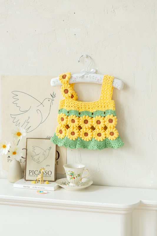 Sunflower Patchwork Dress Crochet Pattern