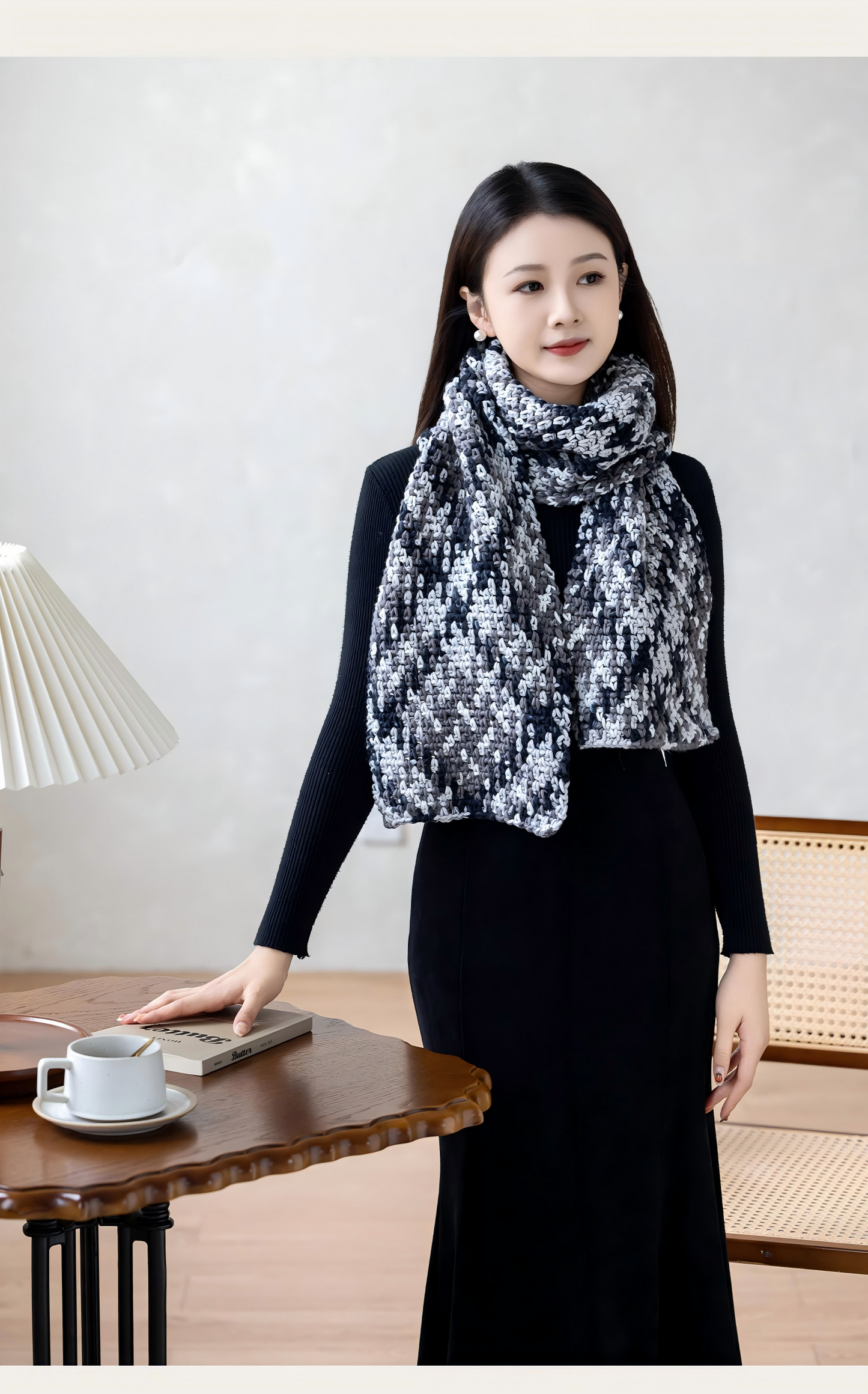 Magic Cube-Digital Jacquard Scarf Yarn 1 pack | Susan's Family