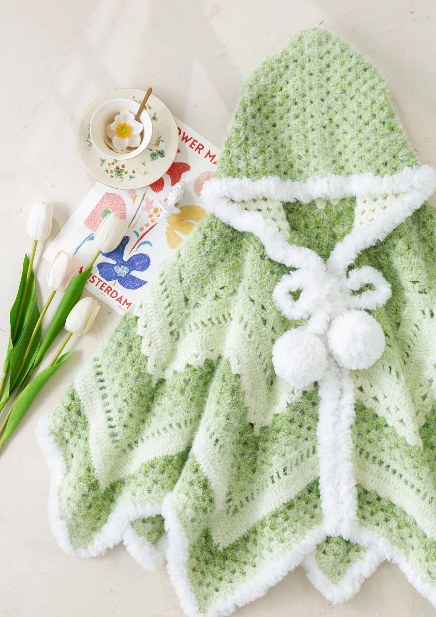 Starry Hooded Cloak Crochet Pattern
