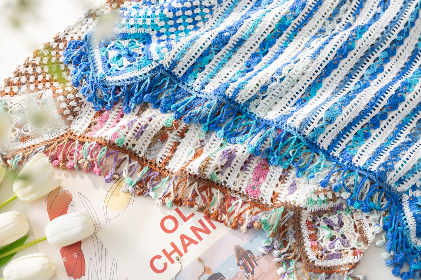 Dyed Tassel Vest Crochet Pattern