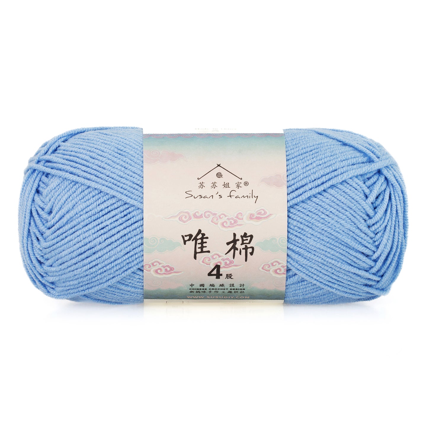 Combed Cotton 4 ply 5 pack- 60 Cotton 40 Acrylic Yarn | Susan's Family