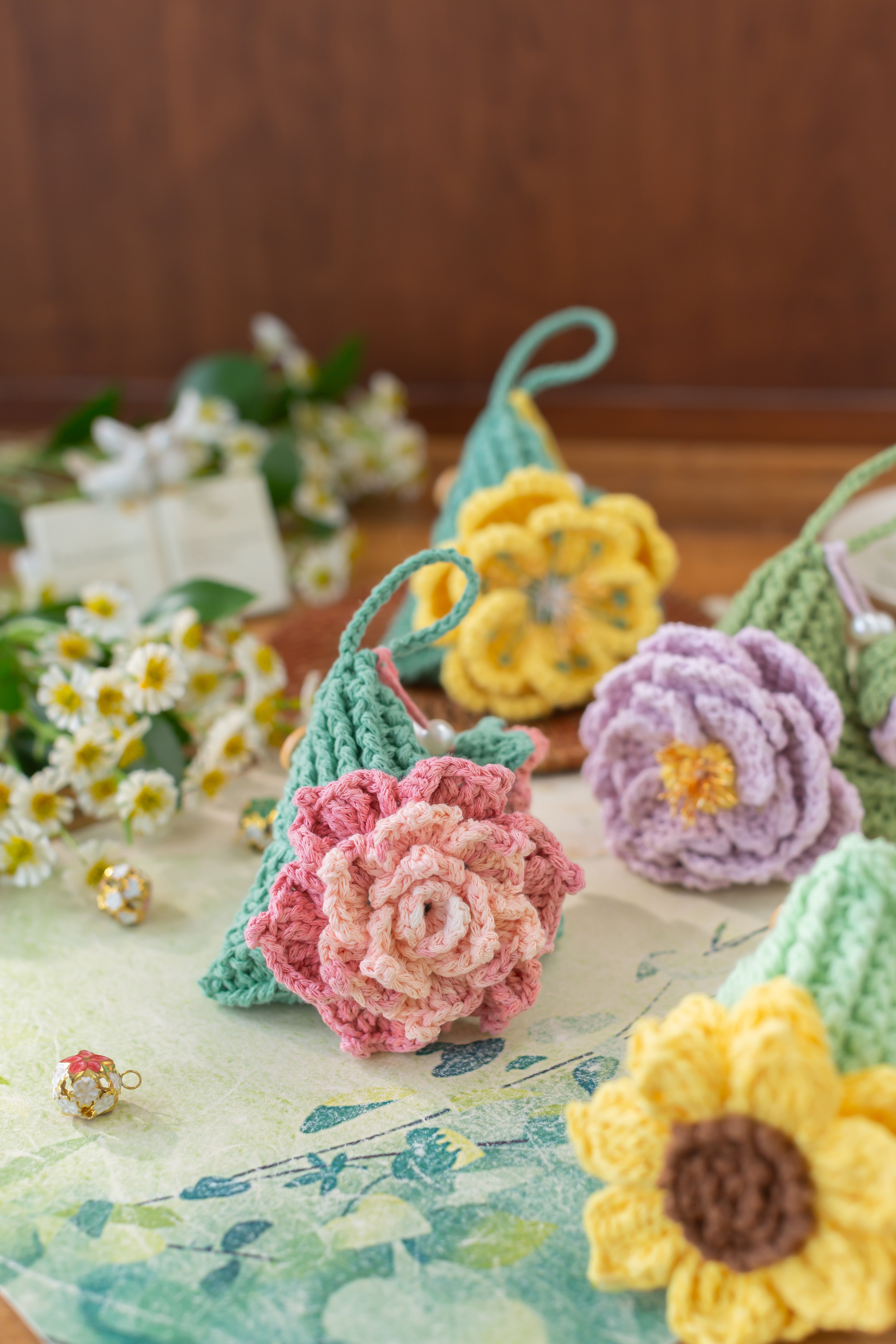 Floral Zongzi Crochet Kit – Susan's Family Crochet Yarn