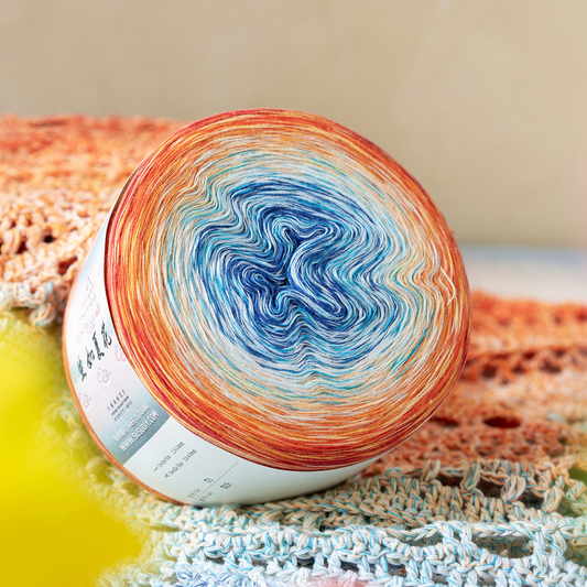 Susan's Family Summer Bloom Gradient Cotton Yarn -2 pack 【US Warehouse】