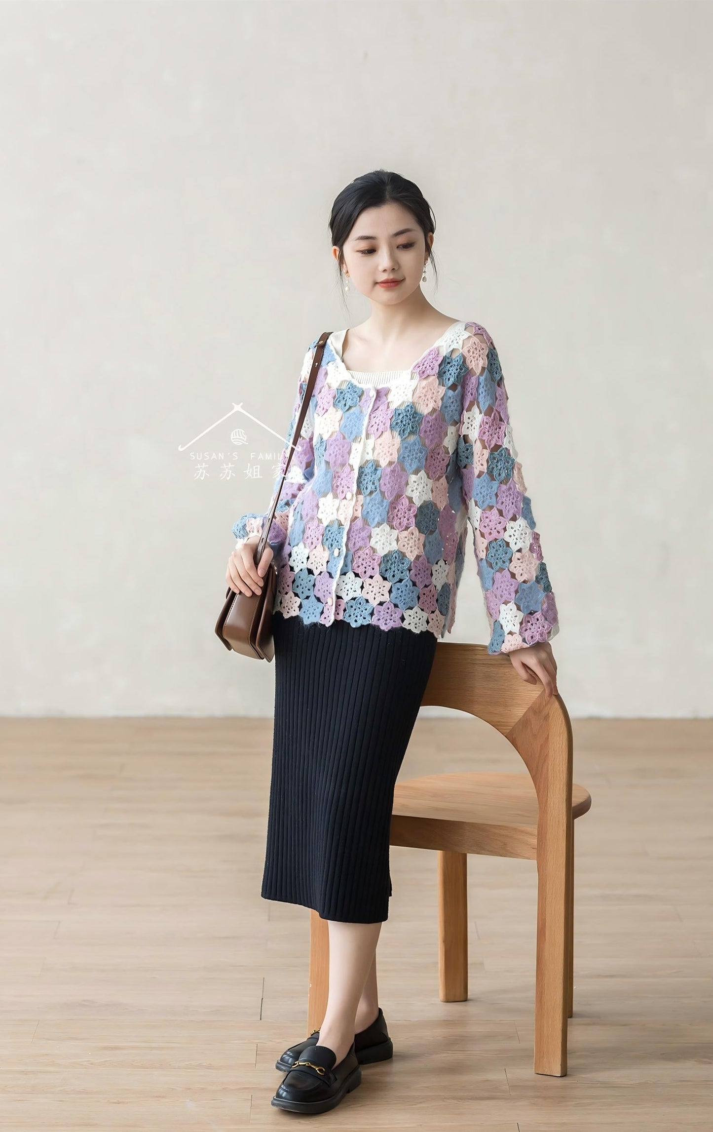 Floral Patchwork Cardigan Crochet Pattern