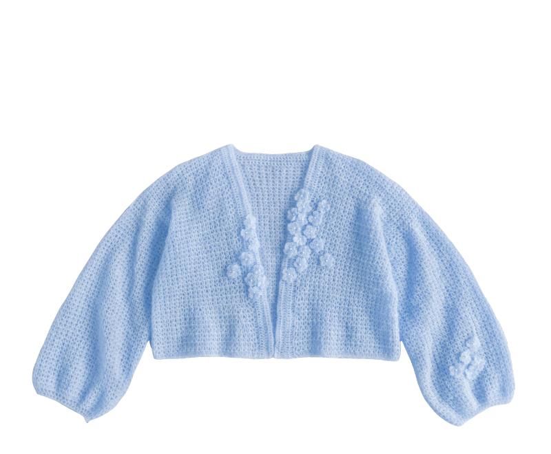 Crescent Moon Cardigan Crochet Yarn Kit