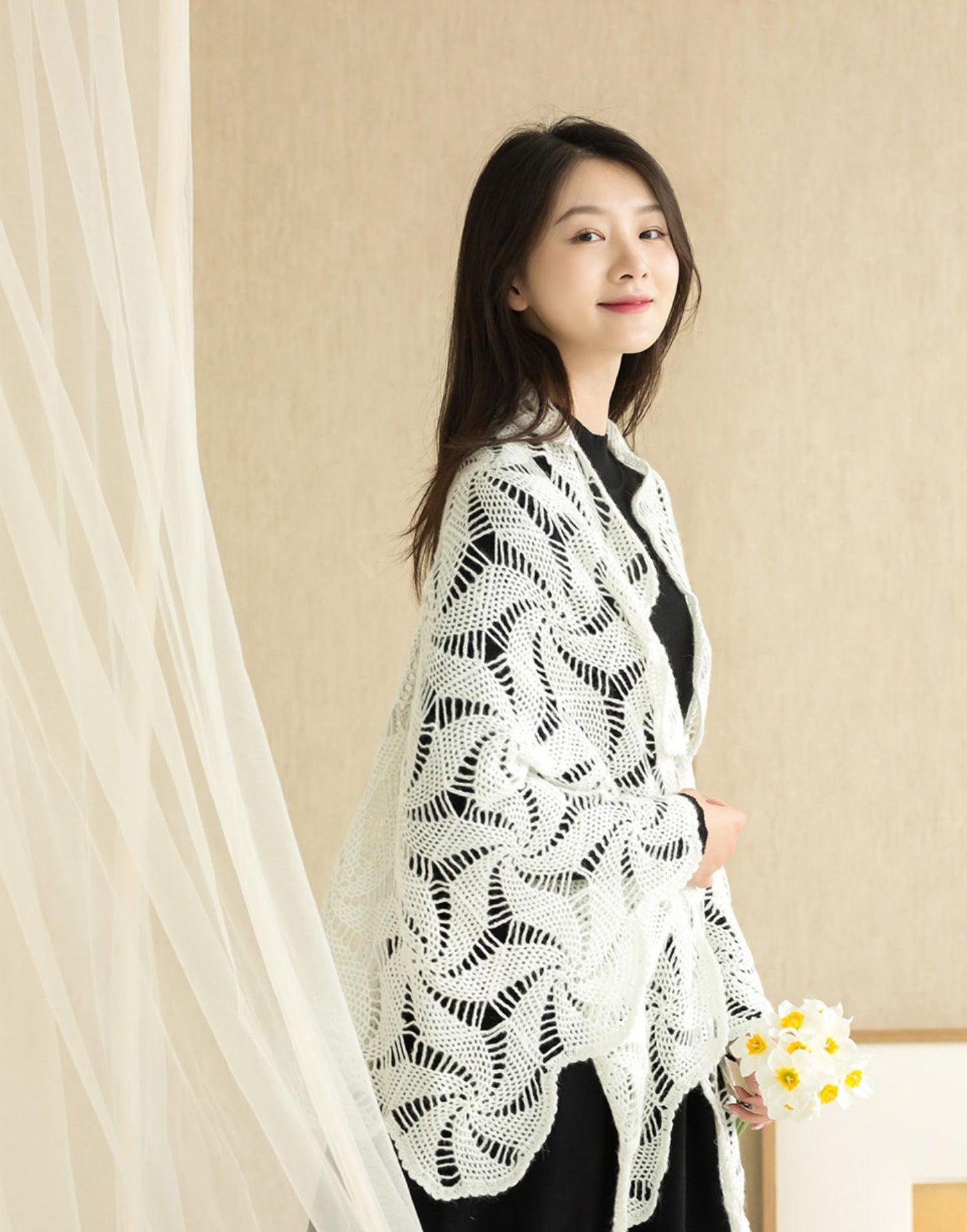 Star Jasmine Shawl Crochet Pattern