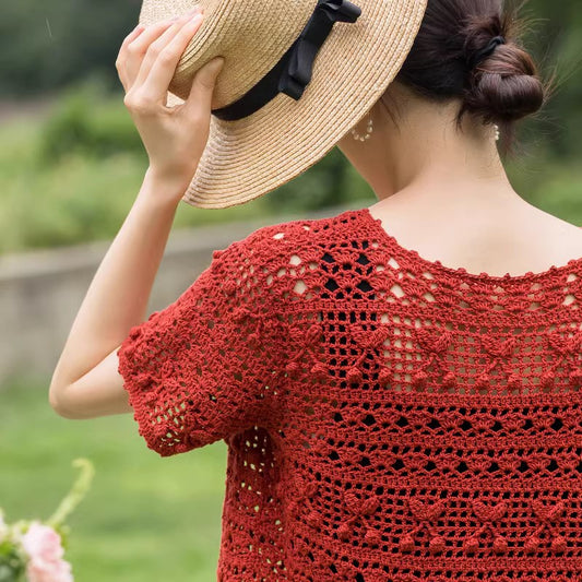 Cherry Cardigan Crochet Pattern