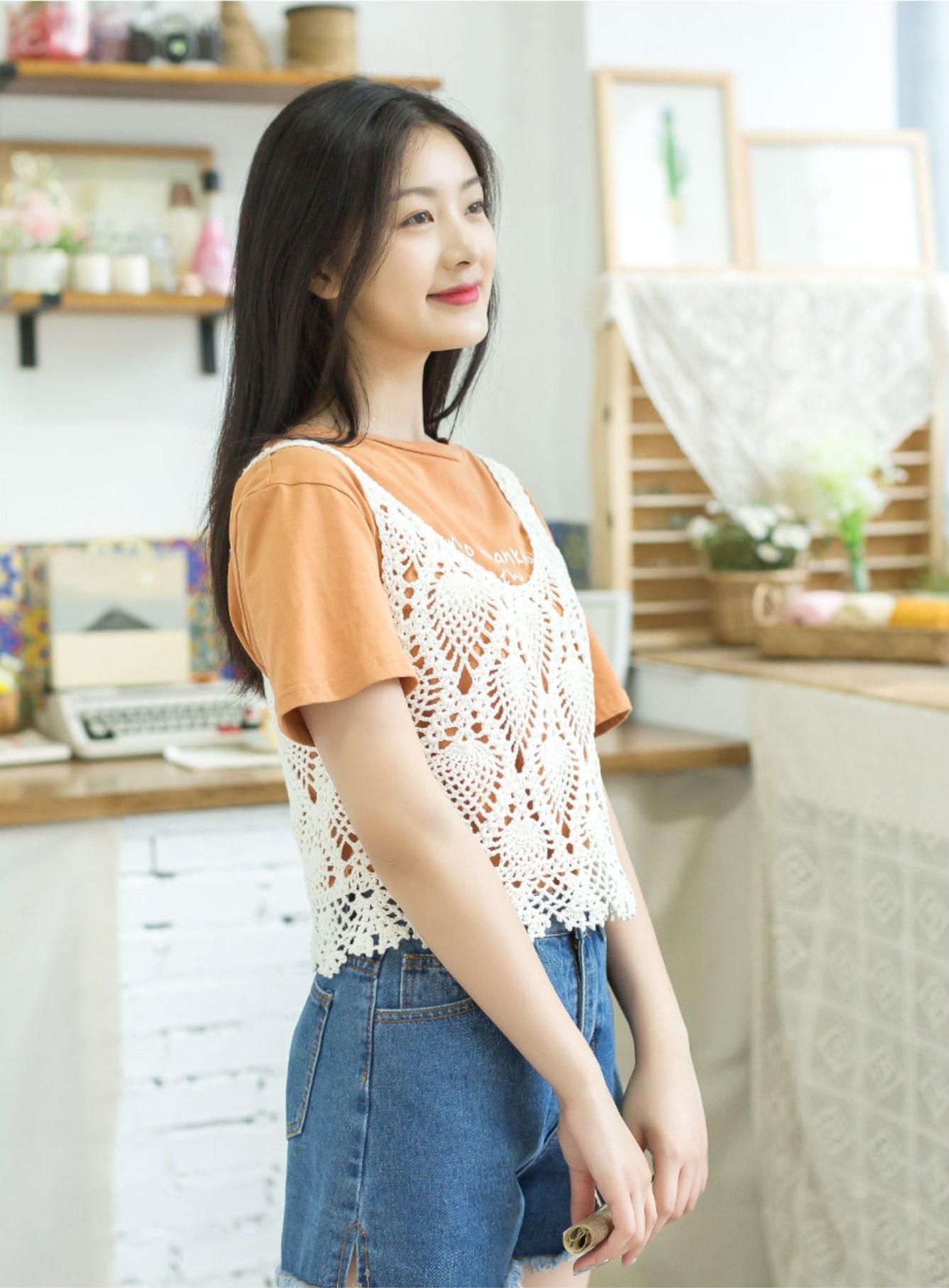 Pineapple Lace Camisole Crochet Kit