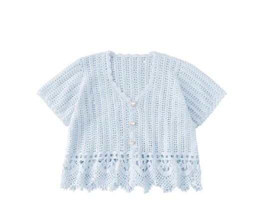 Crystal Peach Blossom Crochet Yarn Kit