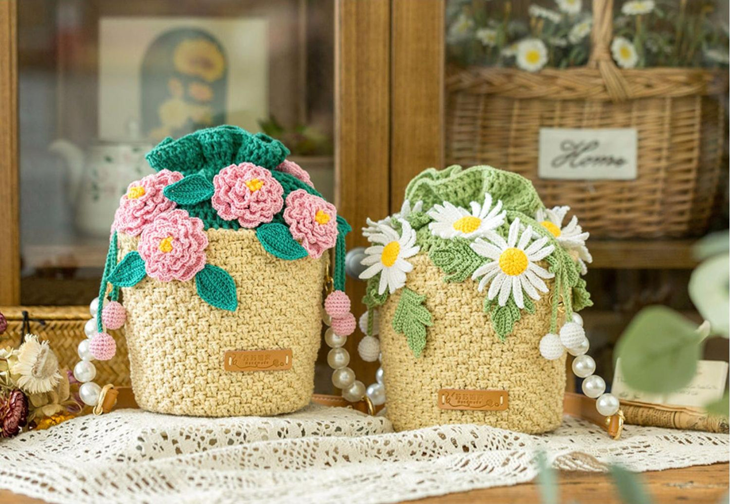 SunBask Basket Bag Crochet Yarn Kit