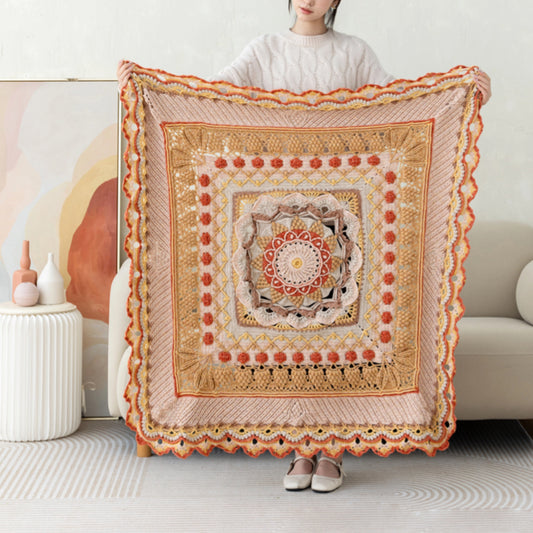 Kit de fil à crocheter pour couverture Maison Joy