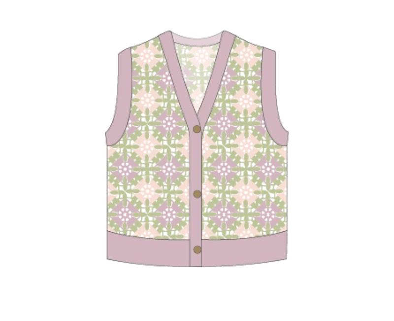 Lotus Patchwork Vest Crochet Yarn Kit | Chinese Aesthetics Series | Susan's Family