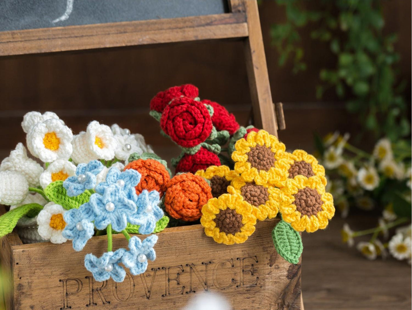 Flower Field Crochet Yarn Kit