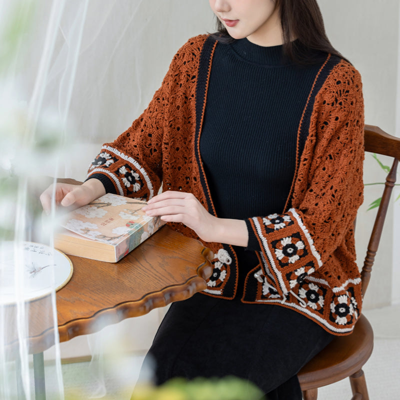 Jade Night Cardigan Crochet Yarn Kit