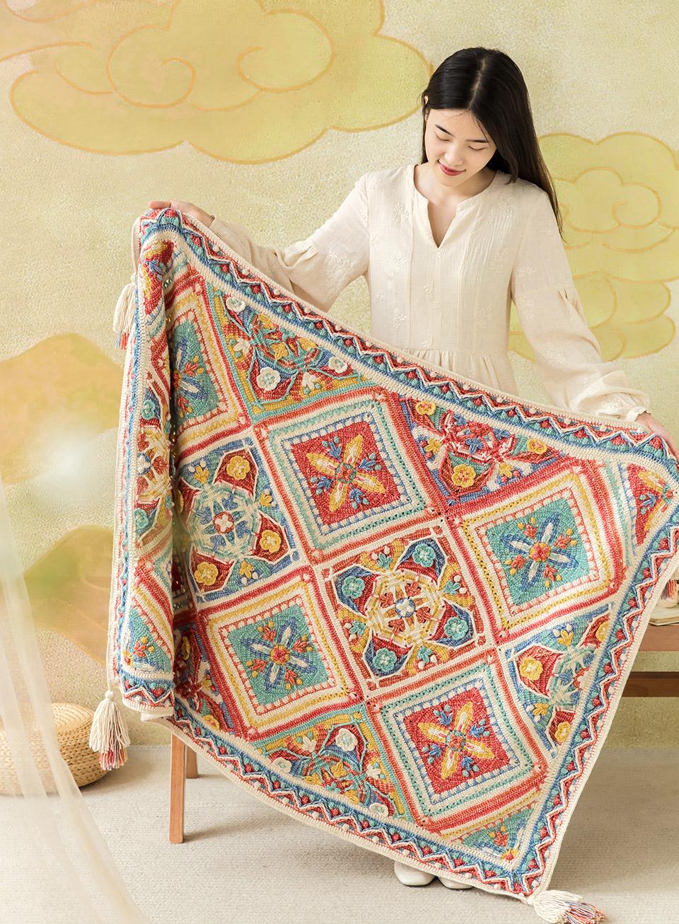 Azerbaijan Blanket Crochet Yarn Kit