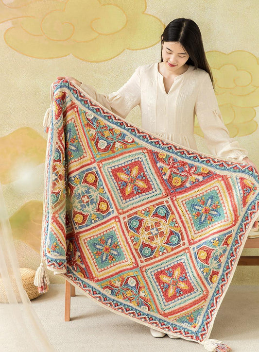 Azerbaijan Blanket Crochet Yarn Kit