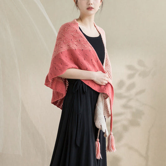 Ginkgo Shawl Knit Yarn Kit | Shi, Ci, Fu Series | Susan's Family