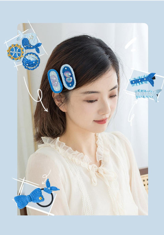 Häkelanleitung für Haarnadeln mit Sternbildmotiv