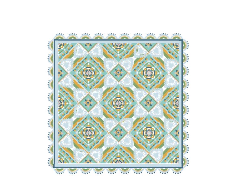 Serene Sandalwood Patchwork Blanket Crochet Yarn Kit
