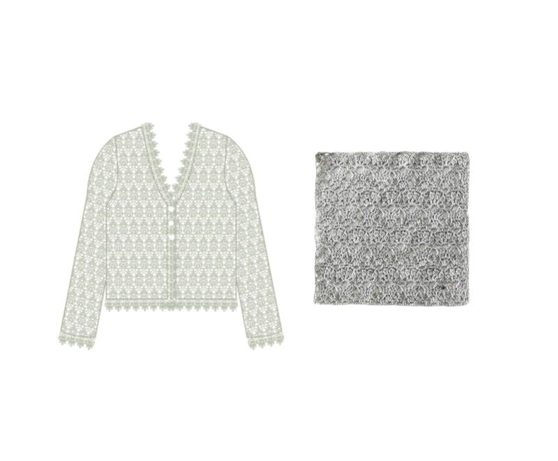 ComfortLace Cardigan Crochet Yarn Kit