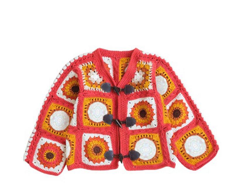 Sunflower Bear Cardigan Crochet Yarn Kit