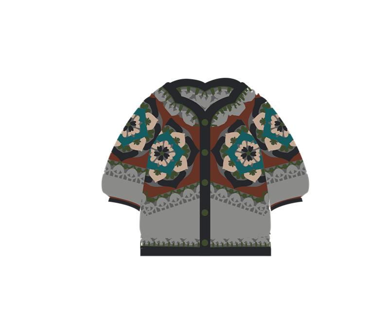 Shaolian Blossom Cardigan Crochet Yarn Kit