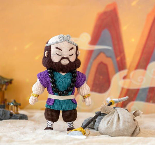 Häkelanleitung für eine Vorhangheber-Generalpuppe