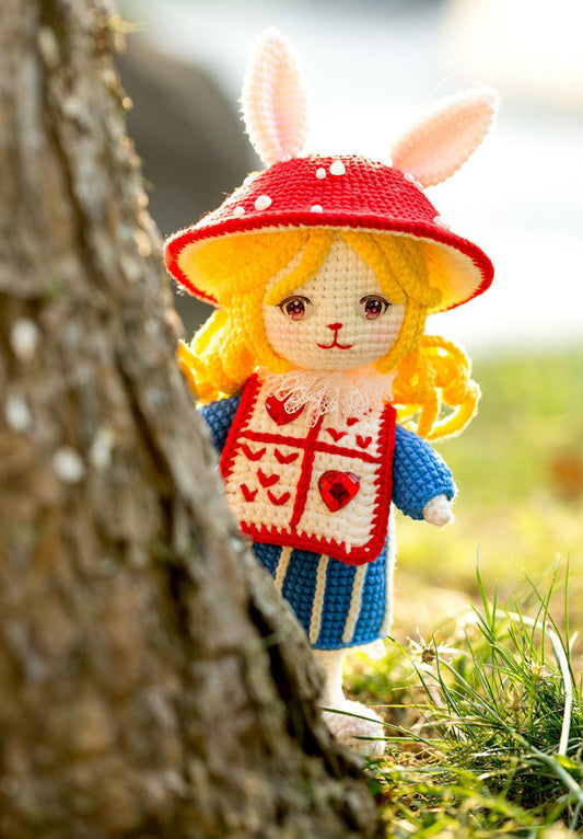 Alice's Curious Bunny Doll Crochet Pattern