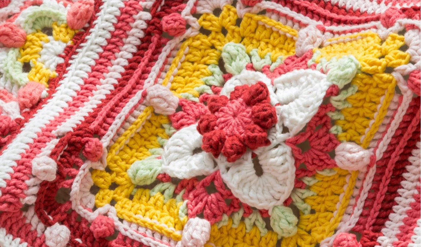 Fortune Bloom Blanket Crochet Yarn Kit