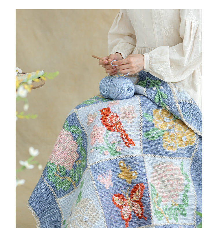 Ancient Intarsia Blanket Crochet Pattern