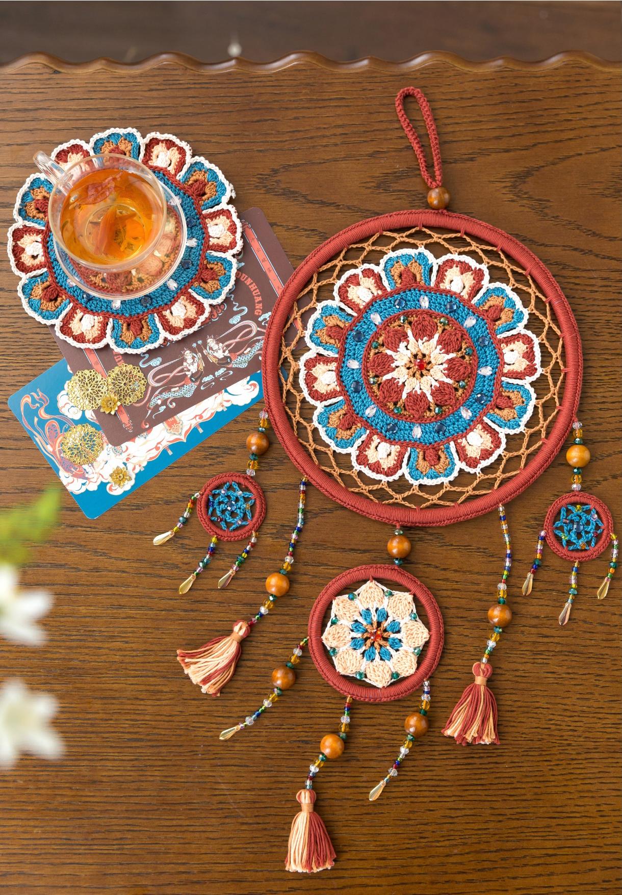 Ethereal Guardian Dreamcatcher Crochet Yarn Kit