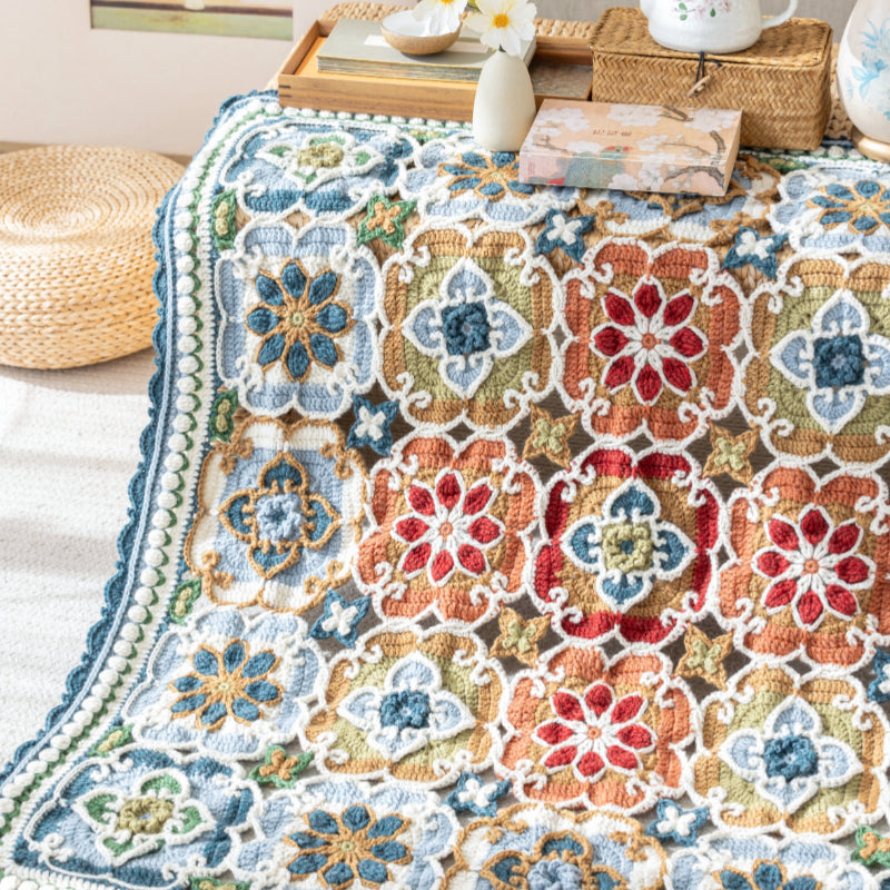 Lotus Patchwork Blanket Crochet Pattern