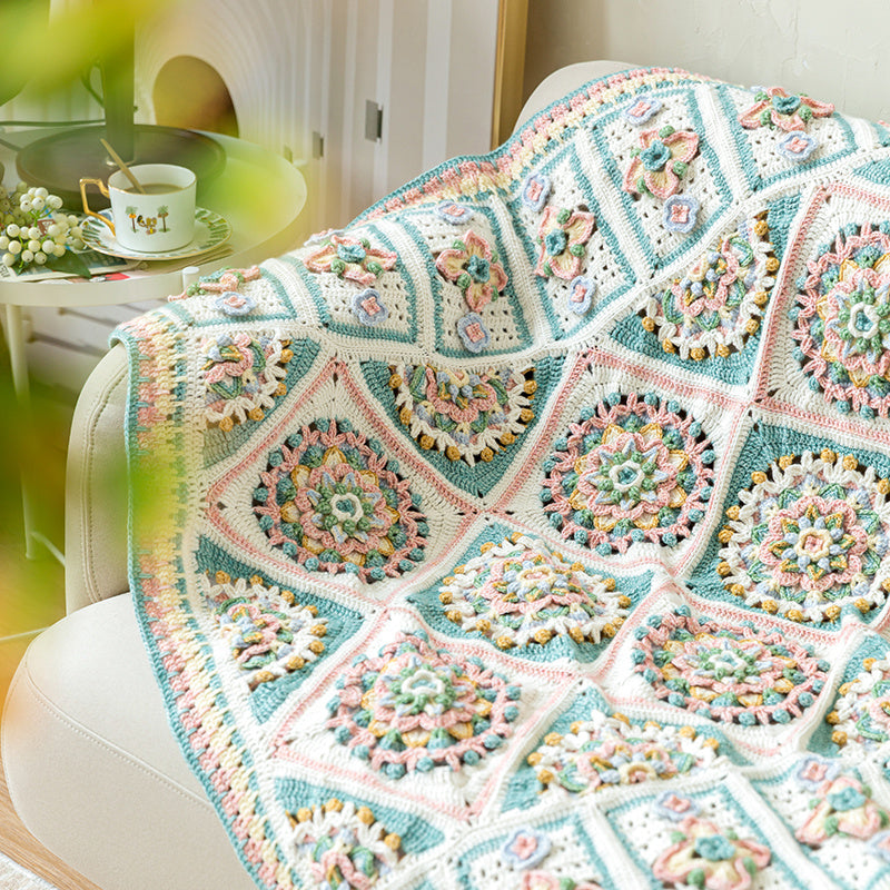 Florence Floral Blanket Crochet Pattern