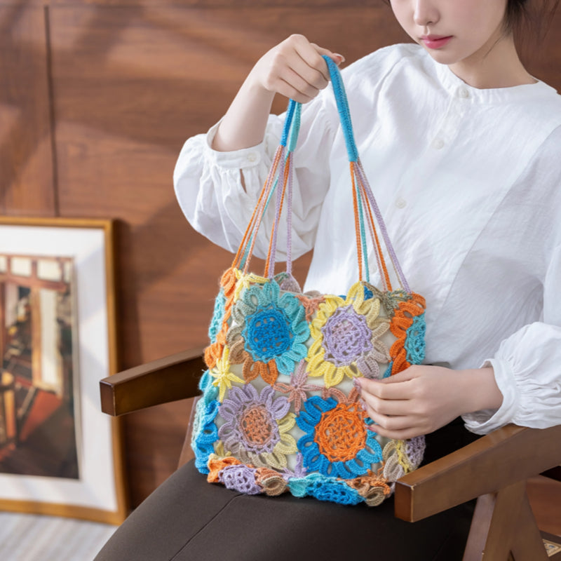 Sunflower Bag Crochet Yarn Kit