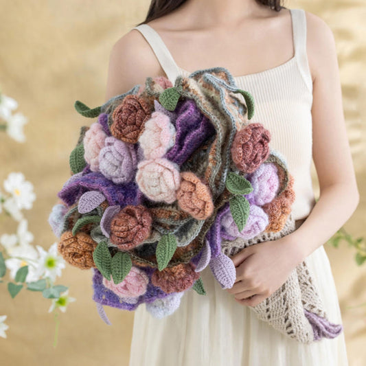 Heartfelt Bouquet Shawl Crochet Yarn Kit