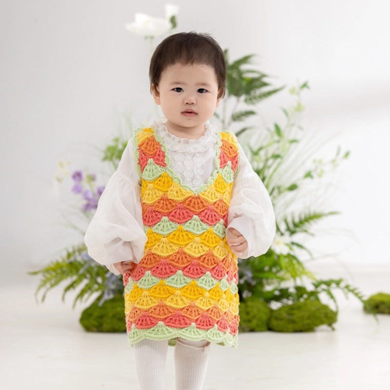 Shell Hues Vest Crochet Yarn Kit