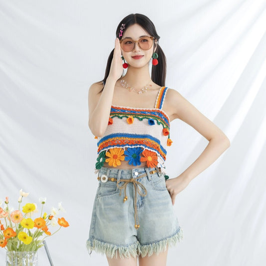 Midsummer Blossom Camisole Crochet Pattern