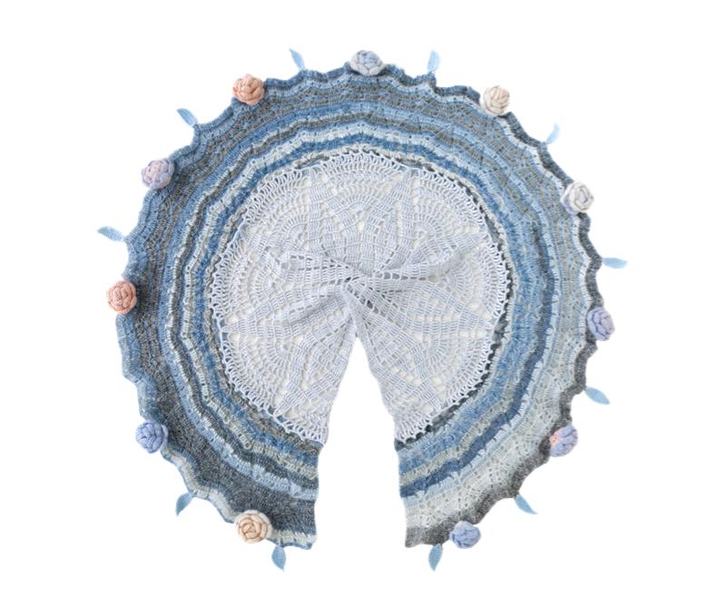 Heartfelt Bouquet Shawl Crochet Yarn Kit