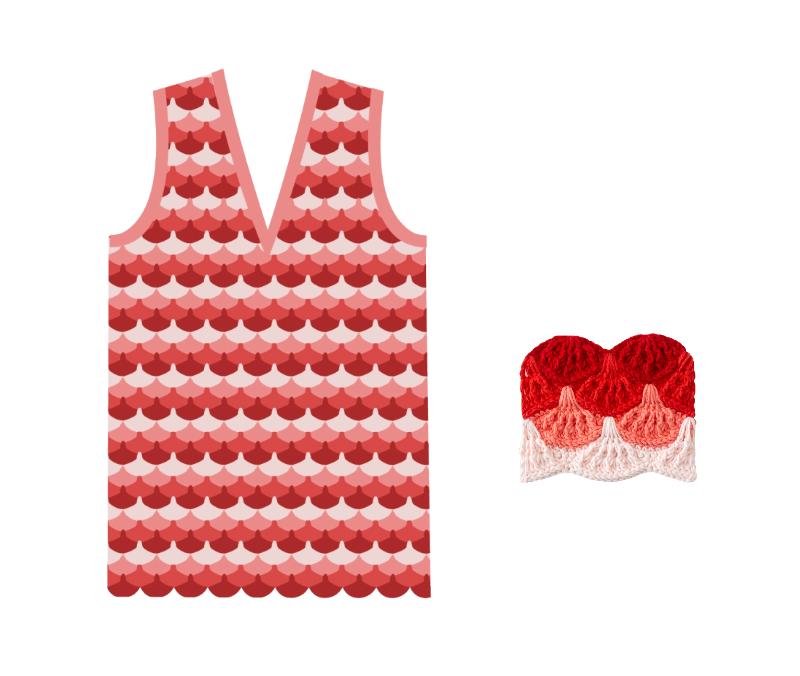 Shell Hues Vest Crochet Yarn Kit