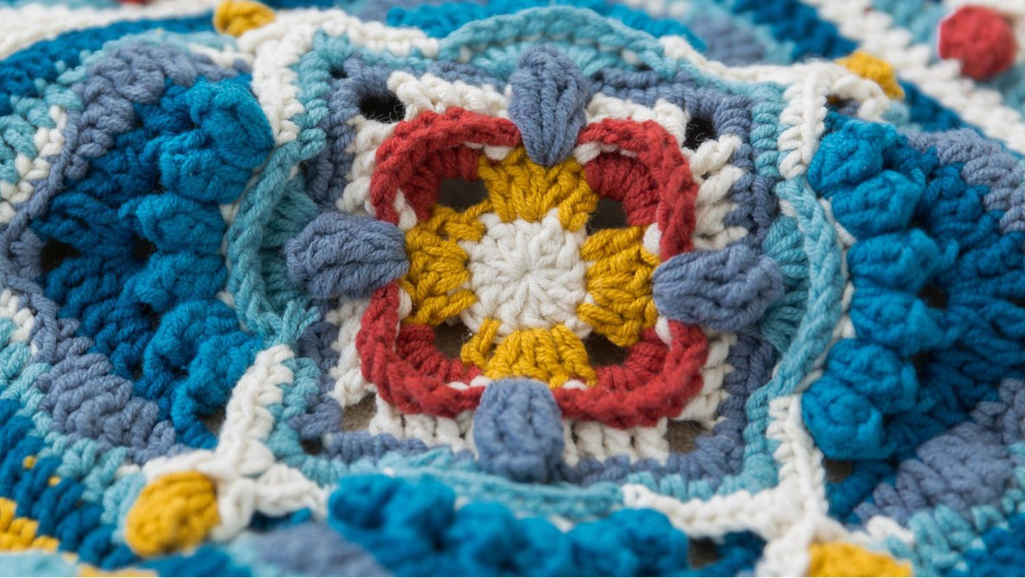 Fortune Bloom Blanket Crochet Yarn Kit