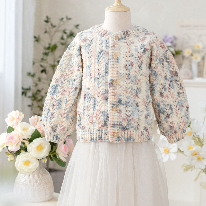 Jelly Beans Cardigan Crochet Kit (Chinese Pattern Only)