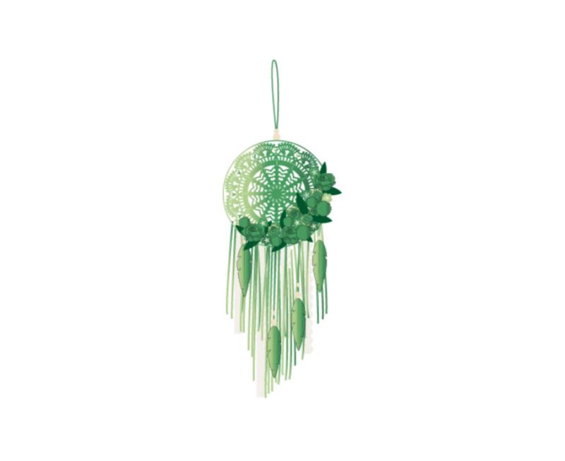 Floral Feather Dreamcatcher Crochet Yarn Kit