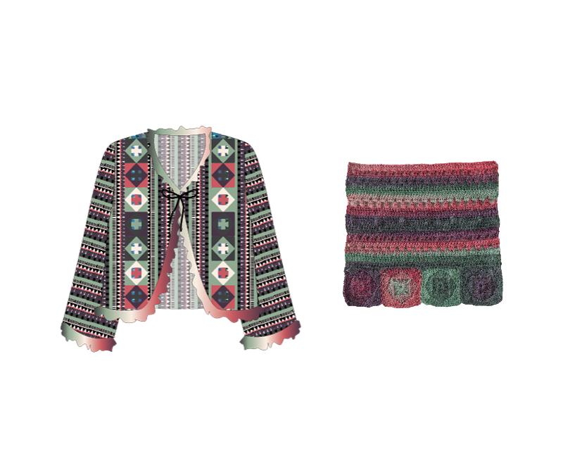 Blossom Season Cardigan Crochet Yarn Kit | Retro Nostalgia Series | Susan's Family