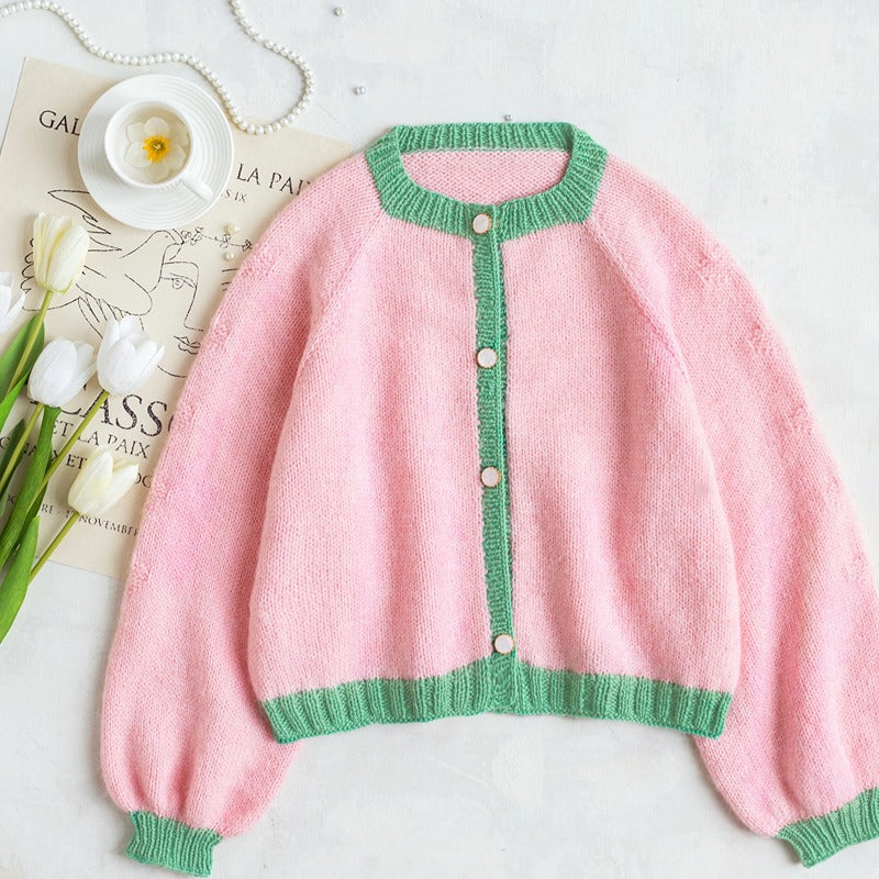 Peach Sweater Set Knit Pattern