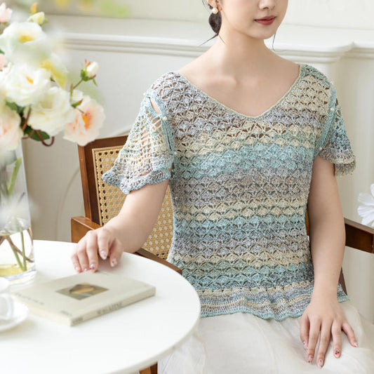 Feather Fan Top Crochet Pattern