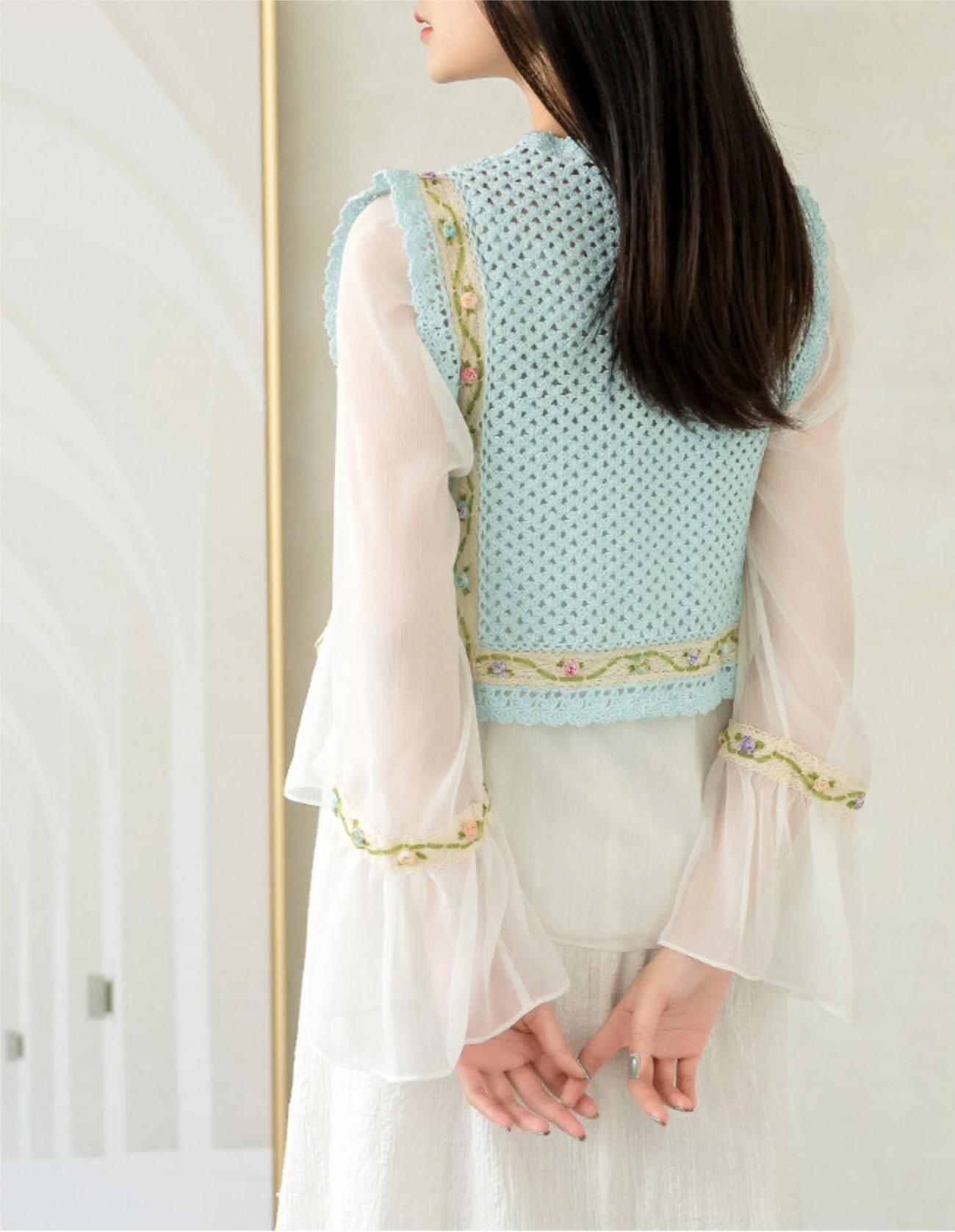 Jane Eyre Lace Vest Crochet Yarn Kit